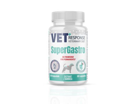 Karma weterynaryjna sucha dla psa VET RESPONSE GASTROINTESTINAL 8 kg + VET RESPONSE SuperGastro na trawienie 120 ml - 60 kapsułek - 9
