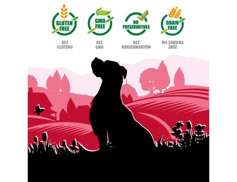 Karma mokra dla psa PUPIL Premium ADULT bogata w wołowinę z sercami indyczymi 300 g - 7