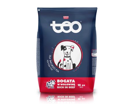Karma sucha dla psa TEO bogata w wołowinę 15 kg