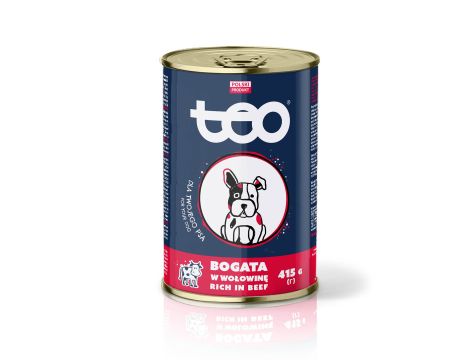 Karma mokra dla psa TEO bogata w wołowinę 415 g
