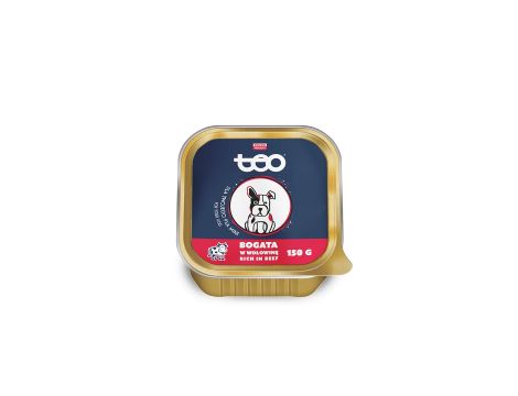 Karma mokra dla psa TEO Mini szalka bogata w wołowinę 150 g