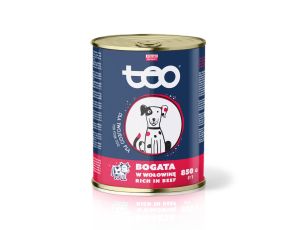 Karma mokra dla psa TEO bogata w wołowinę 850g