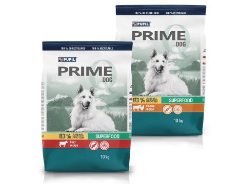 Karma sucha dla psa PUPIL Prime 2x10 kg MIX