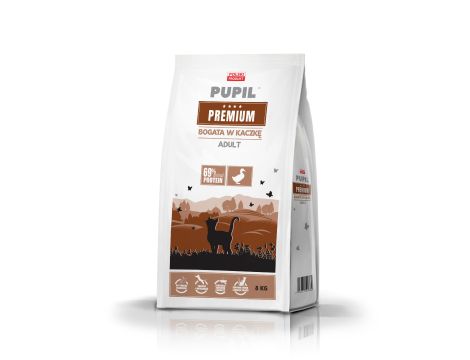 Karma sucha dla kota PUPIL Premium bogata w kaczkę 8 kg - 2
