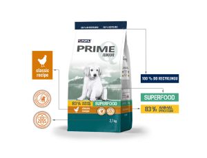 Karma sucha dla psa PUPIL Prime JUNIOR bogata w kurczaka z ryżem 2,7 kg - image 2
