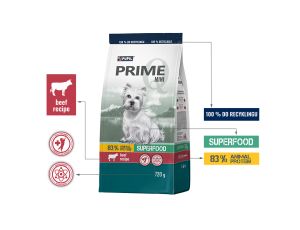 Karma sucha dla psa PUPIL Prime Mini bogata w wołowinę z wątróbką 720 g - image 2