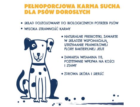 Karma sucha dla psa TEO bogata w drób 2,7 kg - 6