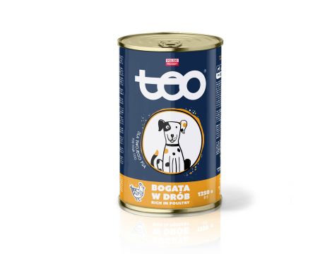 Karma mokra dla psa TEO bogata w drób 1250 g