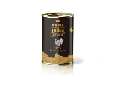 Karma mokra dla psa PUPIL Premium All Meat GOLD indyk 400 g