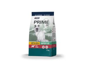 Karma sucha dla kota PUPIL Prime bogata w wołowinę z warzywami 3 x 1,5 kg - image 2