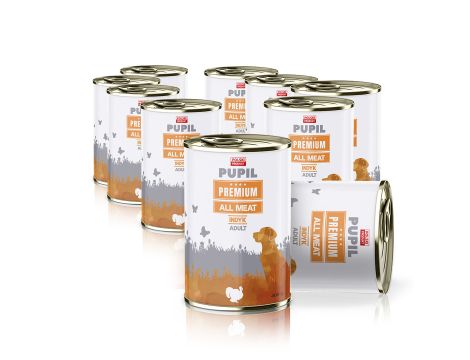 Karma mokra dla psa PUPIL Premium All Meat ADULT indyk 10 x 400 g