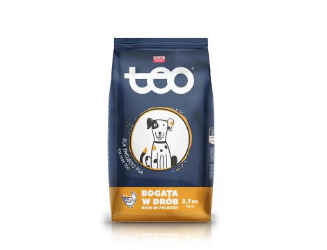 Karma sucha dla psa TEO bogata w drób 3 x 2,7 kg - 2