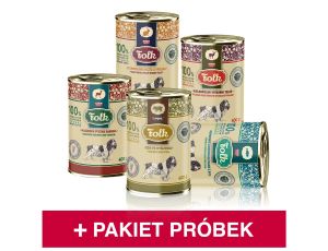 Pakiet startowy karmy mokrej dla psa FOLK ADULT 5 x 400 g + 5 x próbki karmy suchej