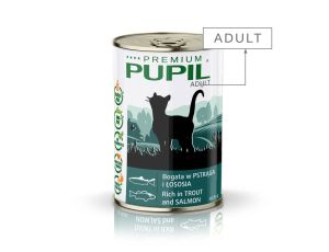 Karma mokra dla kota PUPIL Premium bogata w pstrąga i łososia 415 g - image 2