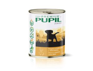 Karma mokra dla psa PUPIL Premium JUNIOR bogata w kurczaka z wołowiną 6 x 850 g - image 2