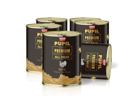 Karma mokra dla psa PUPIL Premium All Meat GOLD indyk 6 x 800 g