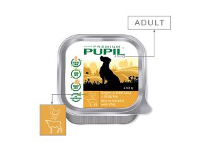 Karma mokra dla psa PUPIL Premium szalka bogata w kurczaka z cielęciną 150 g - image 2