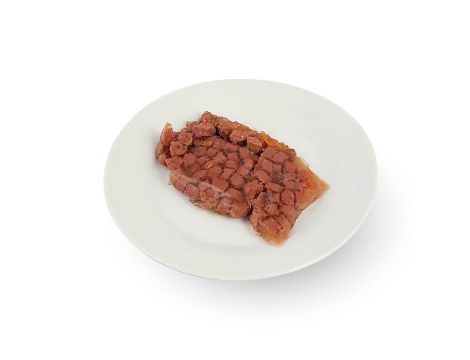 Karma mokra dla kota PUPIL Premium bogata w wołowinę z wątróbką + pstrąga i łososia 9 x (4 x 85 g) - 4