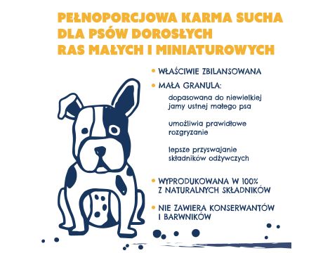 Karma sucha dla psa TEO Mini bogata w drób 15 x 820g - 7