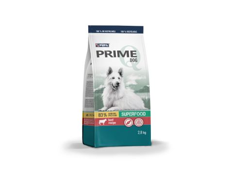 Karma sucha dla psa PUPIL Prime bogata w wołowinę z warzywami 2,8 kg