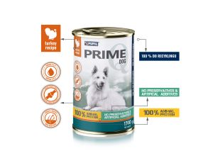 Karma mokra dla psa PUPIL Prime bogata w indyka z wątróbką 1200 g - image 2