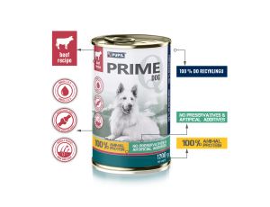 Karma mokra dla psa PUPIL Prime bogata w wołowinę 1200 g - image 2