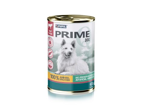 Karma mokra dla psa PUPIL Prime  bogata w wołowinę 400 g