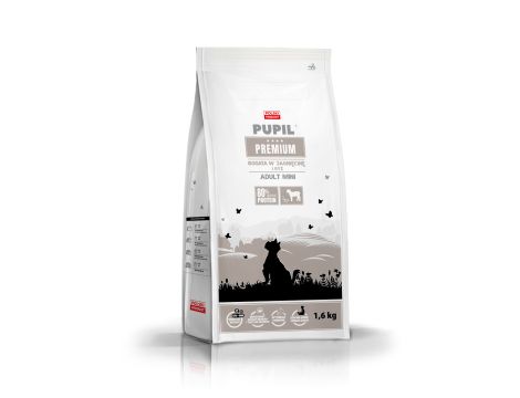 Karma sucha dla psa PUPIL Premium MINI bogata w jagnięcinę i ryż 1,6 kg