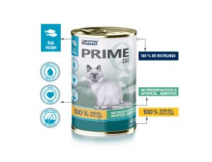Karma mokra dla kota PUPIL Prime bogata w łososia z pstrągiem 400 g - image 2