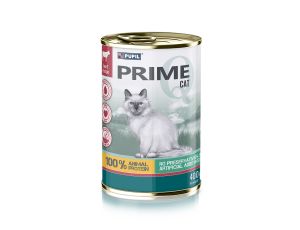 Karma mokra dla kota PUPIL Prime bogata w wołowinę z wątróbką 400 g