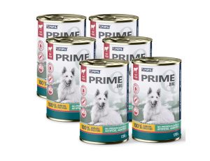 Karma mokra dla psa PUPIL Prime bogata w wołowinę 6 x 1200 g
