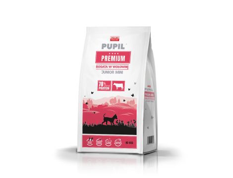 Karma sucha dla psa PUPIL Premium JUNIOR MINI bogata w wołowinę 2x10kg - 2