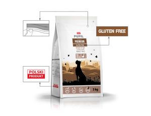 Karma sucha dla psa PUPIL Premium Gluten Free M&L bogata w gęś z ryżem i aronią 3 kg - image 2
