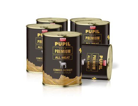 Karma sucha dla psa PUPIL Premium MINI bogata w jagnięcinę i ryż 10kg+10xKarma mokra dla psa PUPIL Premium All Meat GOLD comber jagnięcy 400 g - 9