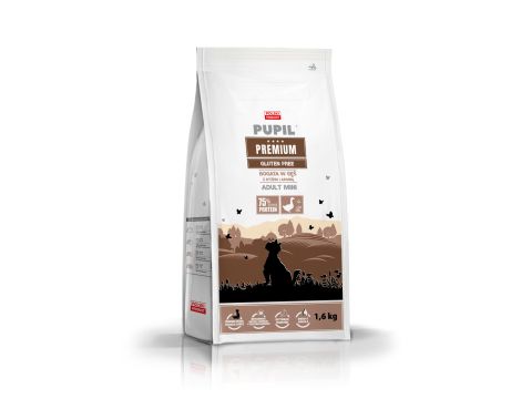 Karma sucha dla psa PUPIL Premium Gluten Free MINI bogata w gęś z ryżem i aronią 5x1,6kg - 2
