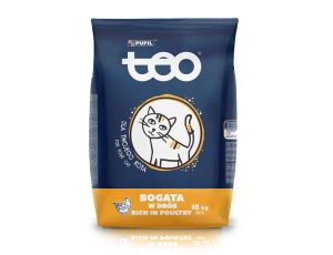 Karma sucha dla kota TEO bogata w drób 15 kg
