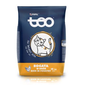Karma sucha dla kota TEO bogata w drób 15 kg