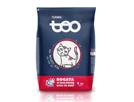 Karma sucha dla kota TEO bogata w wołowinę 9 kg