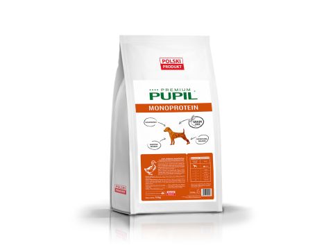 Karma sucha dla psa PUPIL Premium MONOPROTEIN MINI bogata w kaczkę 2x10kg - 2
