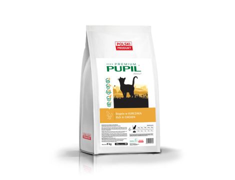 Karma sucha dla kota PUPIL Premium bogata w kurczaka 8kg+10xKarma mokra dla kota PUPIL Premium bogata w kurczaka z cielęciną 415 g - 2