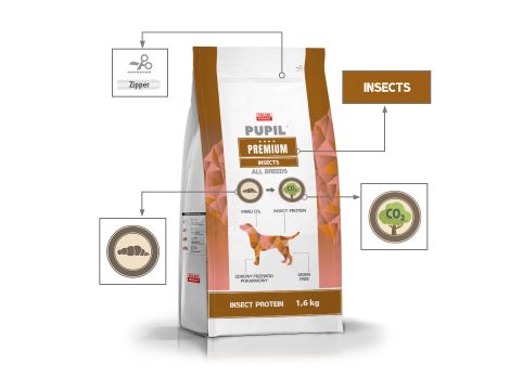 Karma sucha dla psa PUPIL Premium INSECTS All Breeds 1,6 kg + puszka 400 g gratis - 3